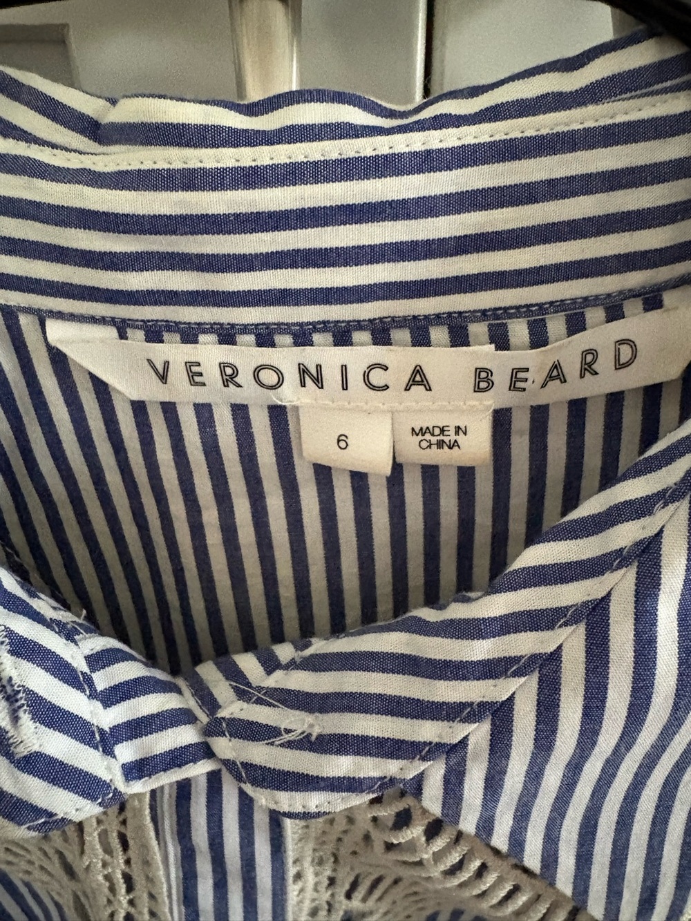 Veronica Beard Sachse Button-Down Top - Picture 6 of 6